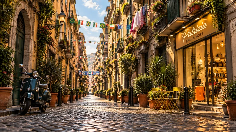 Historic street in Naples